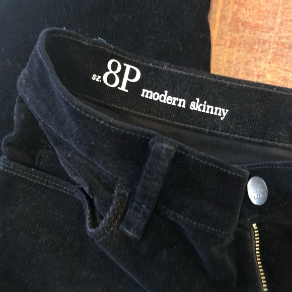 Ann Taylor Loft Black Corduroy Jeans 8P NWOT - Picture 8 of 8